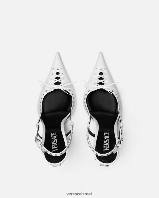 נשים Versace לבן משאבות slingback עם שרוכים נַעַל N8T2383
