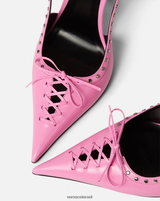 נשים Versace וָרוֹד משאבות slingback עם שרוכים נַעַל N8T2389