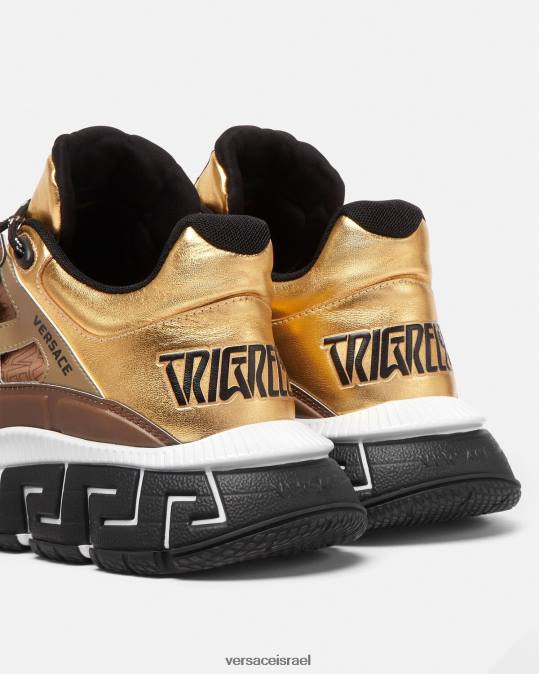 גברים Versace חום וזהב נעלי ספורט של trigreca נַעַל N8T21512