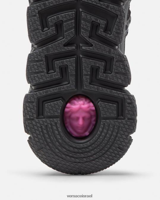 גברים Versace שָׁחוֹר נעלי ספורט של trigreca נַעַל N8T21527