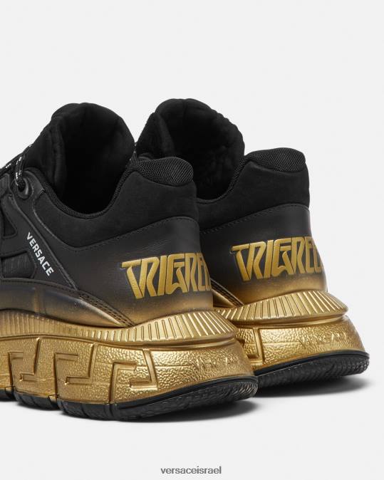 גברים Versace שָׁחוֹר נעלי ספורט של trigreca נַעַל N8T21527