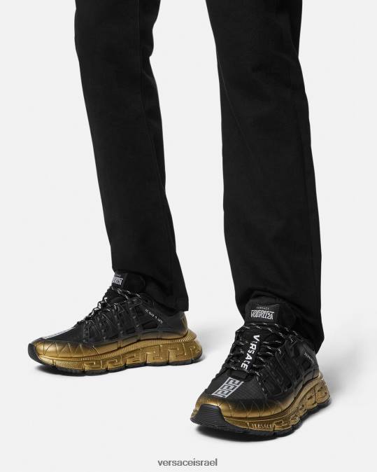 גברים Versace שָׁחוֹר נעלי ספורט של trigreca נַעַל N8T21527