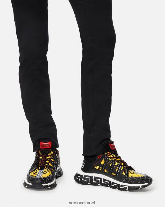 גברים Versace הדפס נעלי ספורט של trigreca נַעַל N8T21528