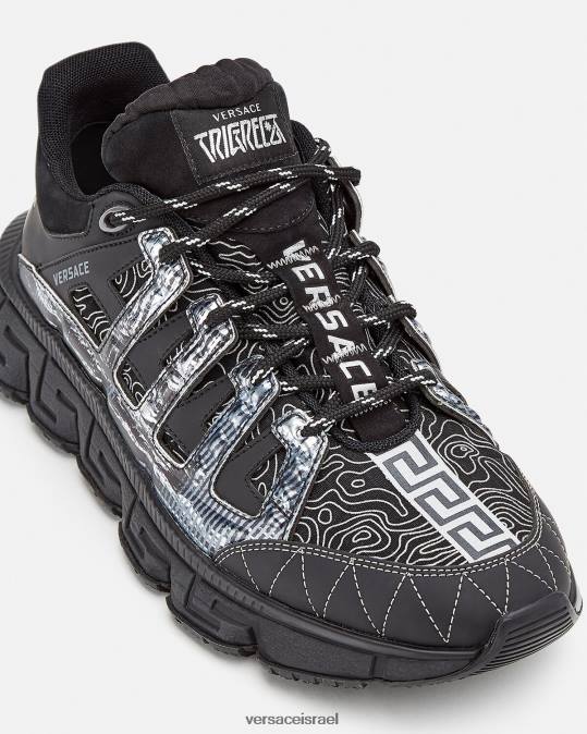 גברים Versace שָׁחוֹר נעלי ספורט של trigreca נַעַל N8T21529