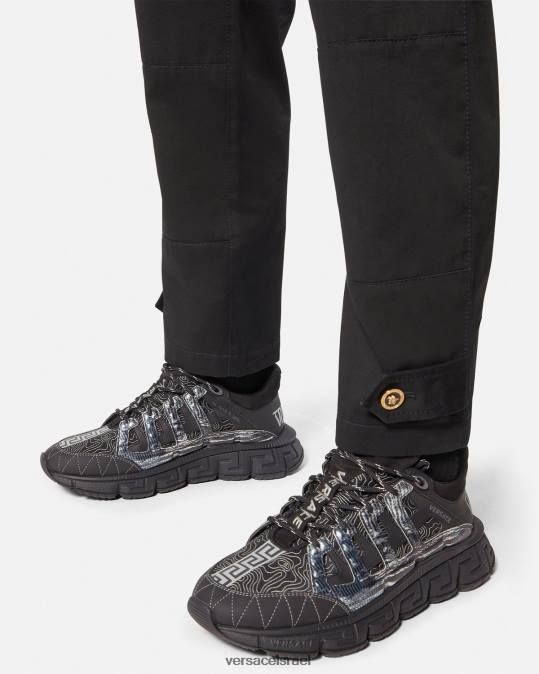 גברים Versace שָׁחוֹר נעלי ספורט של trigreca נַעַל N8T21529