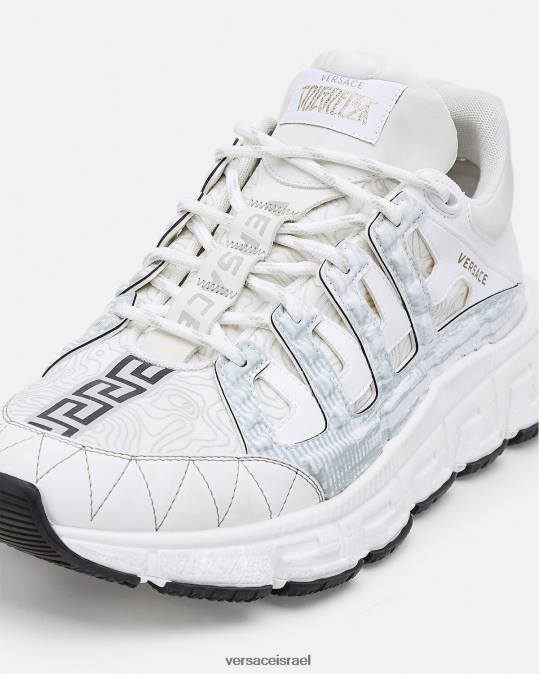 גברים Versace לבן נעלי ספורט של trigreca נַעַל N8T21530