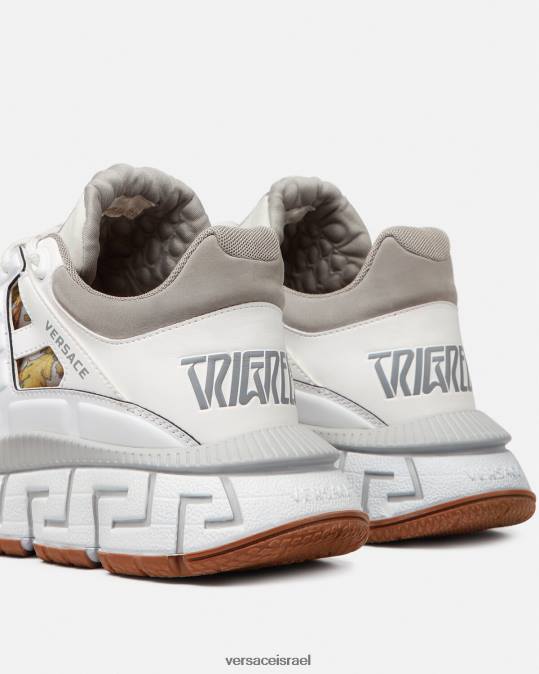 גברים Versace לבן נעלי ספורט של trigreca נַעַל N8T21532