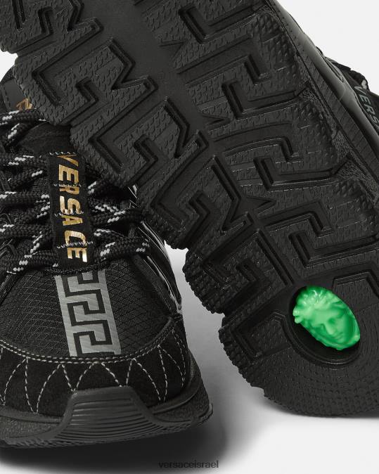 יְלָדִים Versace שָׁחוֹר נעלי ספורט של trigreca נַעַל N8T22033