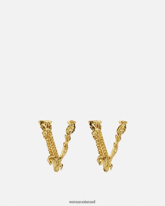 נשים Versace זהב עגילי virtus צמודים אביזרים N8T2813
