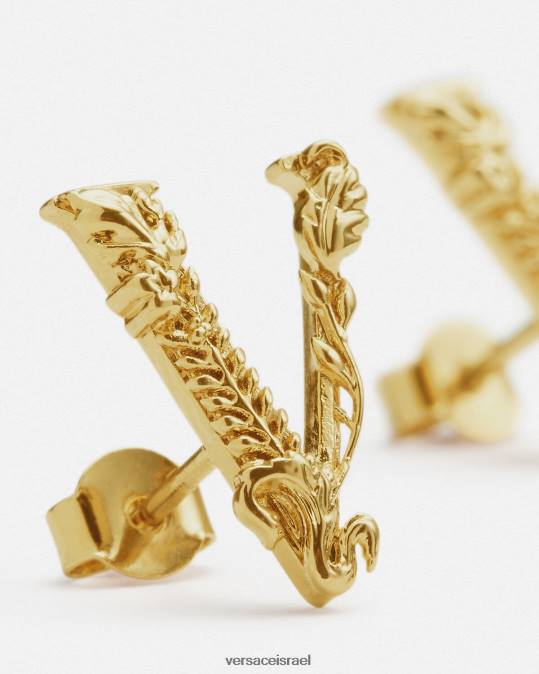 נשים Versace זהב עגילי virtus צמודים אביזרים N8T2813