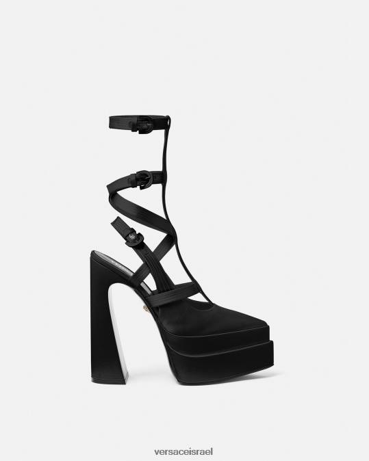 נשים Versace שָׁחוֹר משאבות פלטפורמת כלוב מחודדת של aevitas נַעַל N8T2404