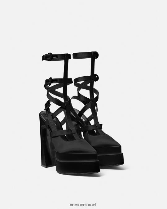 נשים Versace שָׁחוֹר משאבות פלטפורמת כלוב מחודדת של aevitas נַעַל N8T2404
