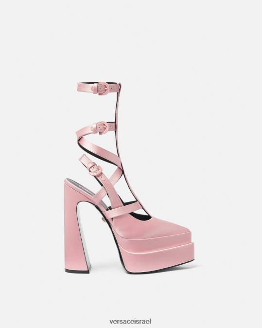 נשים Versace וָרוֹד משאבות פלטפורמת כלוב מחודדת של aevitas נַעַל N8T2405