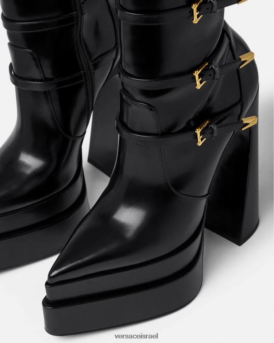 נשים Versace שָׁחוֹר מגפי פלטפורמה מחודדים של aevitas נַעַל N8T2418