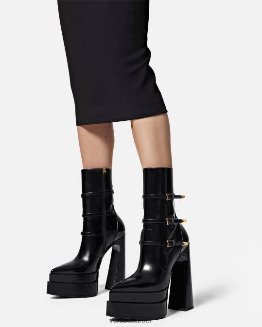 נשים Versace שָׁחוֹר מגפי פלטפורמה מחודדים של aevitas נַעַל N8T2418