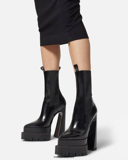 נשים Versace שָׁחוֹר מגפי פלטפורמה מחודדים של aevitas נַעַל N8T2419