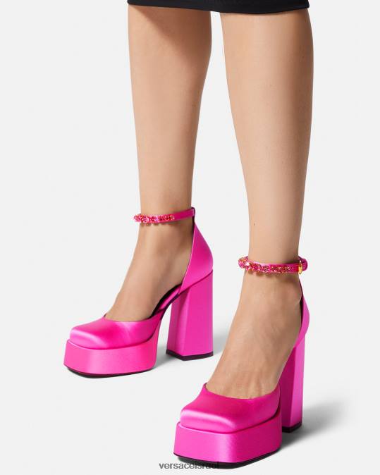 נשים Versace ורוד פוקסיה משאבות פלטפורמה אחת של medusa aevitas נַעַל N8T2416