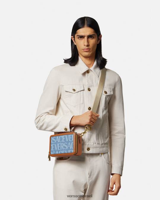 גברים Versace כְּחוֹל שקית שליחים קטנה בכל רחבי תיקים N8T21494