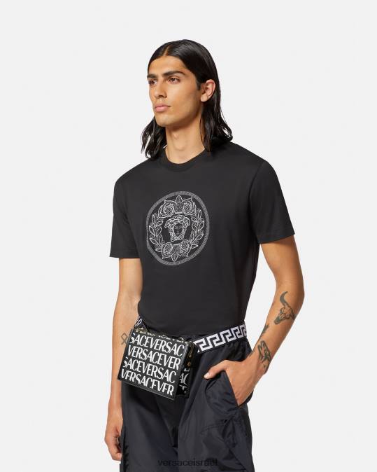 גברים Versace הדפס תיק חגורה מכל עבר תיקים N8T21501