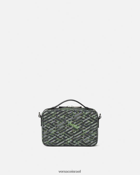 גברים Versace הדפס תיק מסנג'ר קטן חתימת la greca תיקים N8T21478